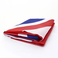 Drapeau britannique Union Jack 2x3 pieds en polyester 100% certifié EN-71, style volant, doux, en gros