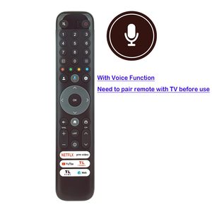 <span class=keywords><strong>TCL</strong></span> pour la télécommande TV <span class=keywords><strong>Bluetooth</strong></span> RC833 RC813 avec code fixe de reconnaissance vocale - Product Image 6