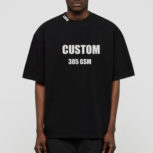 <span class=keywords><strong>Stampa</strong></span> digitale con logo personalizzato 305gsm cotone 100 estate vendita calda vestiti in bianco pesante taglie forti da uomo - Product Image 1