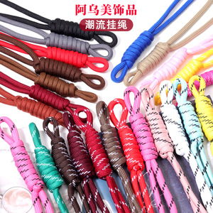 Pendentif en corde de nylon colorée tendance avec nœuds pour accessoires de mode, cadeau unisexe, origine Yiwu - Product Image 1