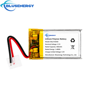 BLUSENERGY Blus752030 แบตเตอรี่ลิเธียมโพลิเมอร์ 3.7V 400mAh 1.48Wh แบตเตอรี่ลิเธียมโพลิเมอร์แบบชาร์จไฟได้ - Product Image 1