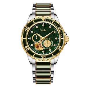 Reloj Mecánico Automático de Lujo para Hombre Diellea 6025, Diseño Hueco en Oro y Zafiro, Acero Inoxidable, Par de Relojes para Mujer - Product Image 1