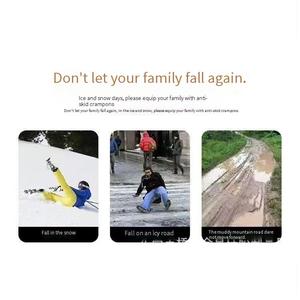 Crampones de Goma para Zapatos, Antideslizantes, con 5 Púas, para Nieve y Hielo, para Escalar en Hielo al Aire Libre, para Adultos y Niños - Product Image 6