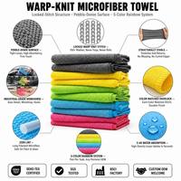 Paño de Limpieza de Cocina Absorbente de Microfibra de 400 g/m², de Secado Rápido, Tejido de Punto, Ecológico, con Logotipo Personalizado, Toalla Negra