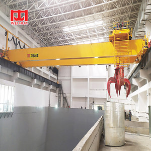 <strong>Double</strong> <strong>Girder</strong> EOT <strong>Crane</strong> with <strong>Grab</strong> <strong>Bucket</strong> for Power Plant Cement Factory Port - Product Image 5