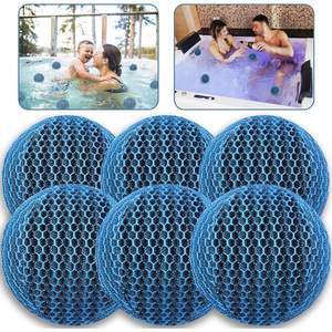 Lot de 2 boules absorbantes écologiques haute performance pour spa et piscine, réutilisables, éponges absorbantes d'huile, outil de nettoyage de la saleté lavable - Product Image 6