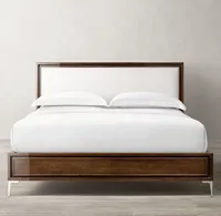 Collection de chambres à coucher contemporaines Offre Spéciale Sassanid OEM Lit à panneaux en tissu Benoit