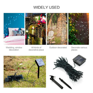 Outdoor Solar <b>Light</b> Garden Warm White/Purple/RGB LED Strip <b>String</b> Fairy <b>Lights</b> 22M Waterproof Garland Christmas Lamp FX-SOSG027 - Product Image 5