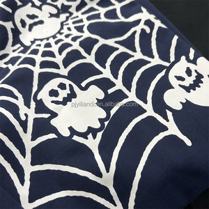 Mode en gros coton soie maille pile boucle sueur grand filet d'araignée et mignon fantômes sweat à capuche hommes impression numérique sweats à capuche - Product Image 3