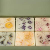 Coffret cadeau de savon artisanal à la rose, 6 barres, OEM ODM, étiquette privée, coffret de savon personnalisé