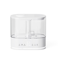 Humidificateur ultrasonique 4L à brume froide avec diffuseur d'arômes, humidificateur silencieux pour chambre et bureau avec lumière LED