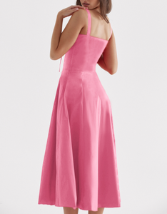 <span class=keywords><strong>Robe</strong></span> dos nu élégante et mince personnalisée pour femmes Robes à bretelles à la mode pour femmes Robes de soirée d'été pour femmes Vestidos - Product Image 4