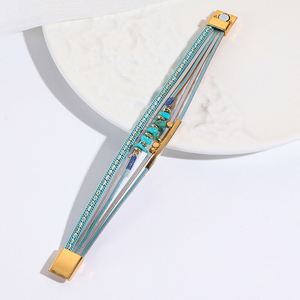 Brazalete de Acero de Alta Calidad, Material Libre de Plomo, Descuento al por Mayor, Regalo Navideño para Mujer, Brillo Metálico Luminoso - Product Image 5