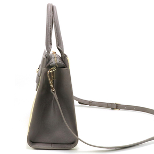 Bolso de mano de moda para mujer, de piel sintética, con bloques de color, bolso tote estructurado, bolso de hombro con relieve para uso diario. - Product Image 3