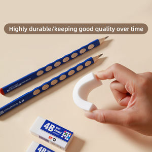 <span class=keywords><strong>M</strong></span> & G рекламный ластик 4B, Белый ластик большого размера, детский набор для школьников, канцелярские принадлежности, замшевый ластик - Product Image 3