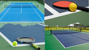 INOLP UV Resistant Pick <b>Ball</b> Modular Sports Flooring <b>Pickleball</b> Machine & <b>Pickleball</b> Paddle Full Set Service For Outdoor Stadium - Product Image 4