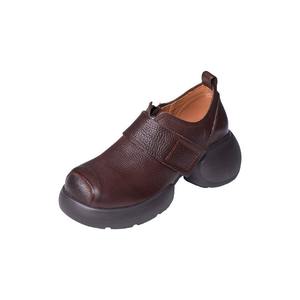 Zapatos de Mujer Hechos a Mano, Estilo Británico, Punta Abierta, Casuales, con Cordones, Plataforma, Antideslizantes, para Caminar al Aire Libre - Product Image 5