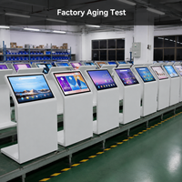 32/43/49/55 Inch L Shaped Touch Screen Kiosk Floor Standing Interactive Digital Signage Android Windows CMS Indoor Hotel Mall