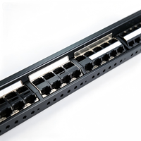 Panel de Conexiones de Voz CAT3 de 25 Puertos E=HONG, 19 Pulgadas, 1U, Montaje en Rack, para Sistema Telefónico, Venta al Por Mayor OEM