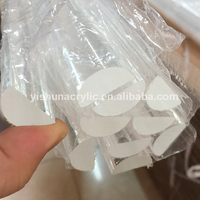 Yishun – tige demi-ronde en plastique acrylique transparent pmma, diamètre 10mm, 12mm, 15mm, 20mm, 25mm, 30mm, 40mm, vente en gros