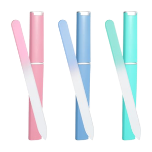 1pc LANGMA Disposable Durable Crystal Glass Nail <b>Files</b> <b>Case</b> Straight Pattern 100 Grit Professional Manicure Tool Washable - Product Image 1