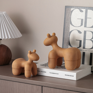 Ensemble de figurines de poney en céramique, mini statues d'animaux décoratives pour la maison, le salon, la décoration d'armoires, cadeau - Product Image 1