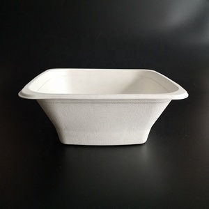 Compostables Bio Pâte à Papier Canne À Sucre carré bol en papier - Product Image 6
