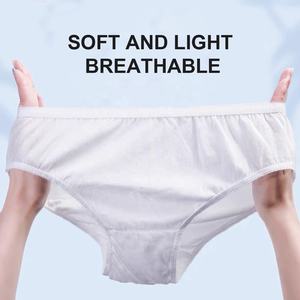 यात्रा होटल अस्पताल के लिए दैनिक उपयोग के लिए 100% कपास डिस्पोजेबल पैंटी के कस्टम मुद्रित-कारखाने से सीधे - Product Image 2