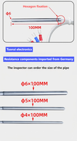 Sonde de température PT100 de haute précision, longue de 100 mm, neuve et originale, sonde de résistance thermique en platine, thermocouple P1000