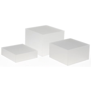 Kotak <span class=keywords><strong>Display</strong></span> Makanan Bertingkat Akrilik Putih Modern yang Dapat Didaur Ulang untuk Pesta Pernikahan - Product Image 3