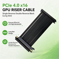 Câble Riser PCIe 4.0 x16 KBQCONN, Câble d'Extension pour Carte Graphique, Compatibilité Stable, Prend en Charge RTX3090/3090ti/4080/4090
