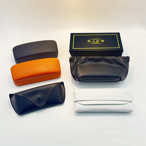Multi-style <strong>Glasses</strong> <strong>Accessories</strong> Set Beige logo <strong>Glasses</strong> case Cloud Bag Black Sunglasses Leather case Mirror Cloth Wholesale - Product Image 1