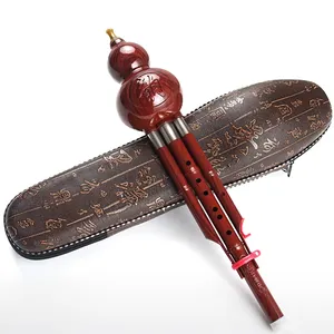 Pabrik langsung kunci C Hulusi tradisional Cina klasik Flute tradisional Cina labu labu Cucurbit musik etnik