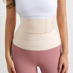 Cinturón de entrenamiento de cintura de seda para todos los días para mujer con <span class=keywords><strong>velcro</strong></span> para reducir el vientre y el abdomen apretando el sello de cintura atado elástico - Product Image 3