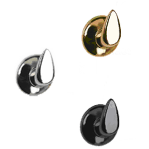 CROCHETS PHOTO 'FAST' Nickel noir (bouchon Ø 4mm)-blister 4 pièces - Product Image 1