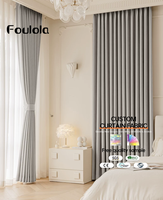 3.2m de largeur Art de luxe Power-off 3D Chenille Rideau occultant Triple insonorisé Ombrage lumineux 90-95% Artwork