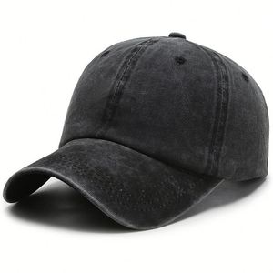 Casquette de baseball en coton lavé avec broderie personnalisée, casquette ajustable en coton, casquette unie pour homme et femme, cadeau promotionnel - Product Image 2