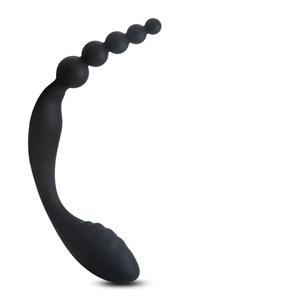 Sexspielzeug Silikon Zwei-Enden-Gerät <span class=keywords><strong>2</strong></span>-in-1 Prostata-Massagegerät Männliche Masturbation Analplug - Product Image 1