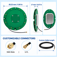 Antenne GNSS RTK de haute précision pour relevés, cartographie par drone UAV, bande complète L1-L5 B1-B3 GPS GLONASS GALILEO BEIDOU 32dBi Module SMA intégré