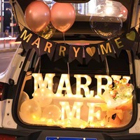 Lettres lumineuses LED alimentées par piles, étanches IP44, à fixer au mur, pour la maison, les fêtes, les mariages, les festivals, les décorations de Noël