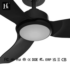 พัดลมเพดานสีดำสำหรับห้องนอน แบบมีไฟและรีโมทคอนโทรล BLDC ปรับความเร็วได้ 6 ระดับ พร้อมไฟ LED หรี่แสงได้ ขายส่ง - Product Image 3