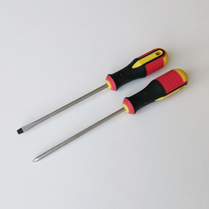 Tricolor Handle <b>Screwdriver</b> <b>Set</b> Flathead And Phillips Magnetic High Hardness For <b>Precision</b> Repair - Product Image 1