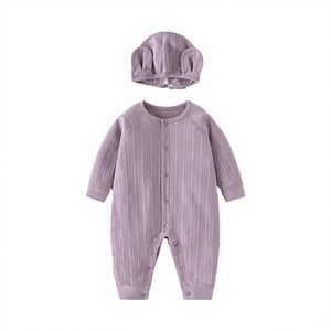 Combinaison d'hiver confortable et mignonne pour bébé MKBK, 100% coton, boutons-pression chauds, sans coutures, légèrement rembourrée, vêtements pour nourrissons et tout-petits - Product Image 3