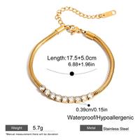 Maßgefertigtes 316L Edelstahl Herz-Stern-Armband-Set Gold Zirkon Charm-Armbänder Zierliche Verstellbare Kette für Damen