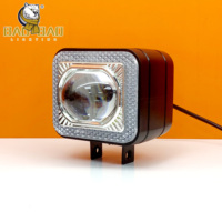 BAOBAO BB2338 éclairage projecteur Flash blanc jaune Mini conduite LED antibrouillard lampe phare pour moto vélo
