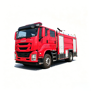 Produit phare : Camion de pompiers Isuzu 8000L à carrosserie compacte, avec rayon de braquage agile, pour les secours en allées urbaines - Product Image 1