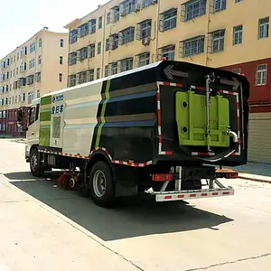 Dongfeng Tianjin Sweeping Truck Cummins 190HP Euro 3 Road Sweeper Multi-functional Sanitation Vehicle