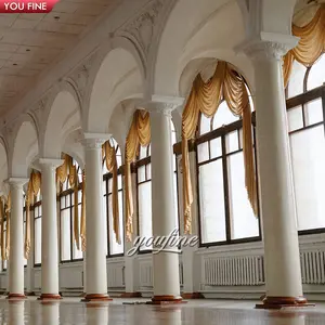 Theater Ballsaal Museum Marmor Säule Dekoration Roman Corinthian Naturstein hand geschnitzte Säulen