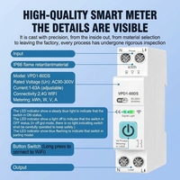 Disjoncteur intelligent Wi-Fi avec télécommande, mesure de puissance, matériau PA66, capacité de coupure 6 kA, montage sur rail