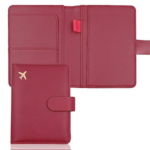 Estuche de Viaje para Pasaporte y Tarjetas, Personalizable con Logotipo, Bloqueo RFID, Anti-Robo, Impermeable, de Cuero PU - Product Image 1